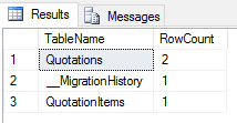 SQL quick row count